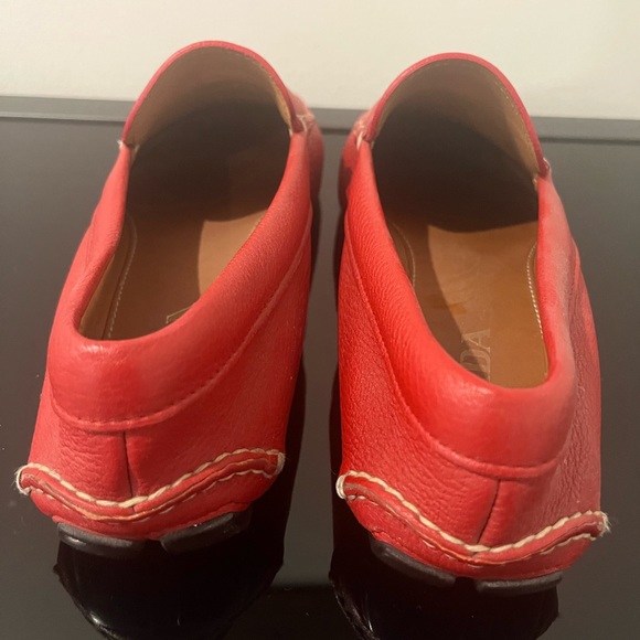 Prada Red Leather Loafers - Men’s (US 9, Italian 8) - Picture 4 of 6